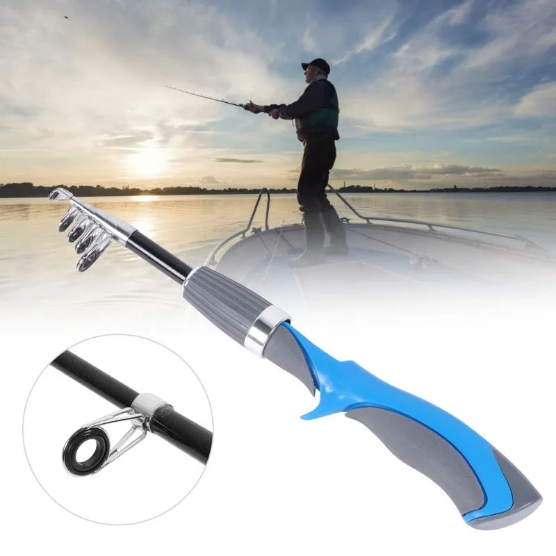 Ultralight Carbon Fishing Rod Portable Telescopic Sea Pole 1.2m