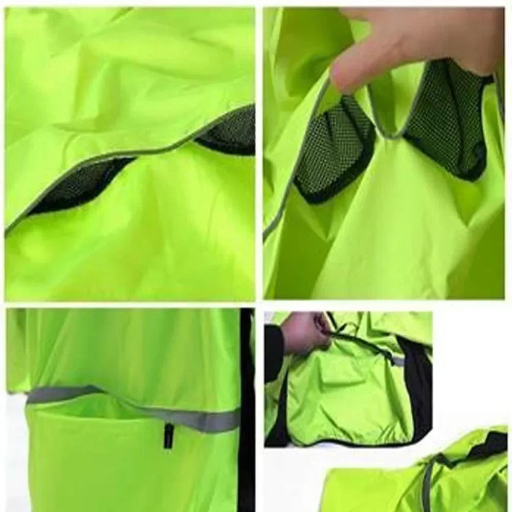 Reflective Men's Waterproof Rain Jacket Windbreaker for Running Cycling Golf and MTB Bike Wear