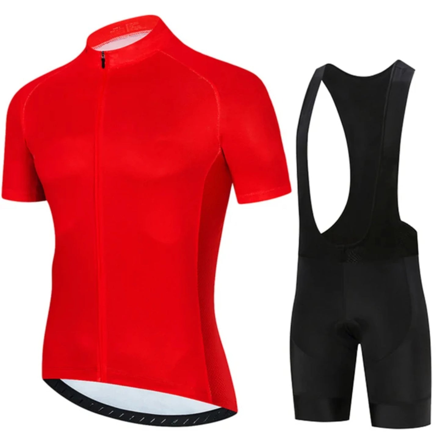 All Black Cycling Jersey Bib Short Set 2024 Men's Mountain Bicycle Clothing Short Sleeve Suit Sports MTB Bike Training Uniform