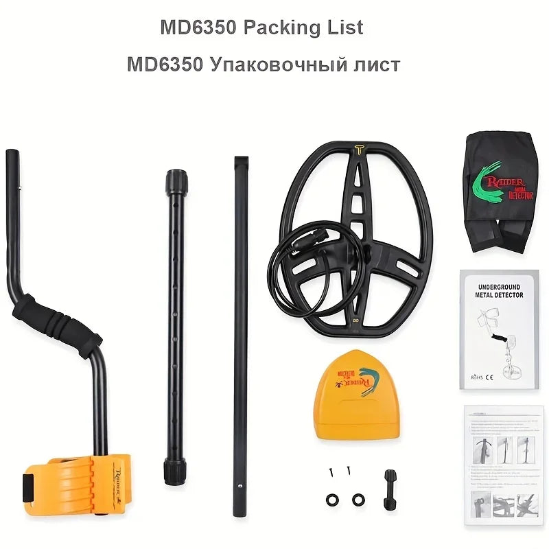 MD6350 Underground Metal Detector Gold Digger Treasure Hunter Professional Detecting Equipment Two Year Warranty