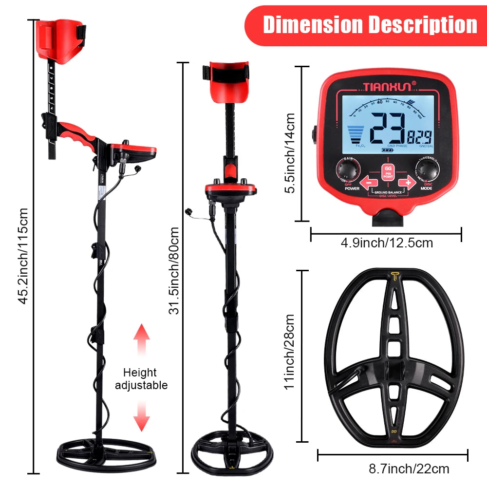 TIANXUN TX850 Metal Detector Waterproof Pinpointer Pro
