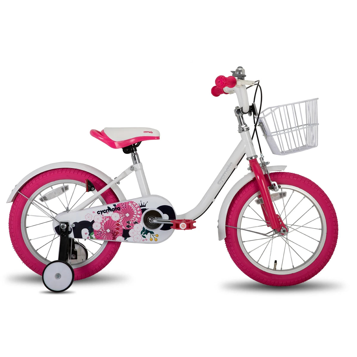Joystar Girls Bike for Toddlers and Kids Ages 2 to 7 Years Old 12 14 16 Inch Kids Bike with Training Wheels Handbrake and Basket