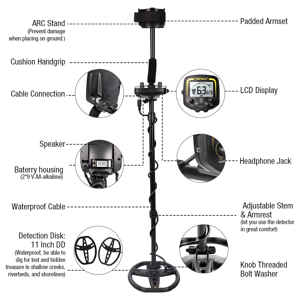 TIANXUN TX850 Metal Detector Waterproof Pinpointer Pro
