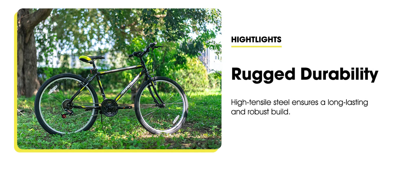 Hiland 24 26 Inch Mountain Bike for Men Women 21 Speeds High Carbon Steel Frame Sport Cycling MTB Bicycle for Adult
