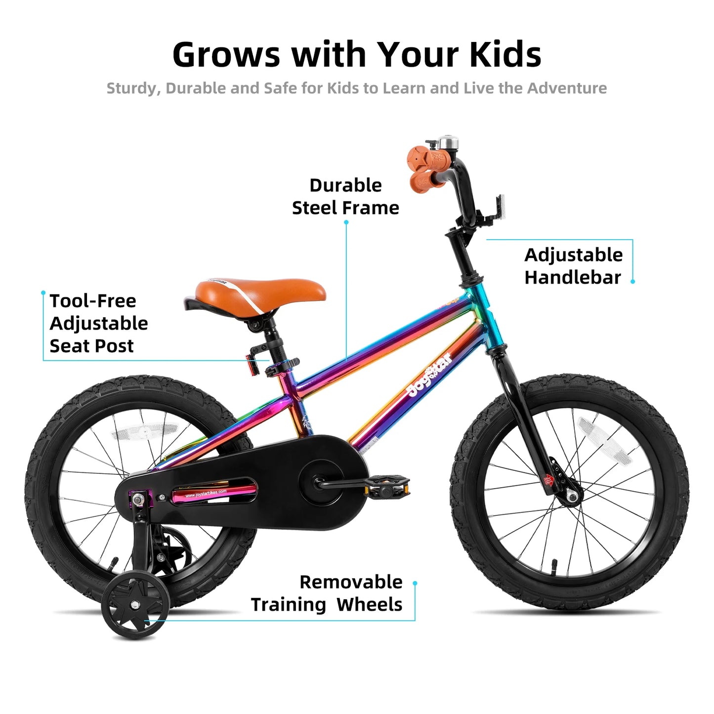 JOYSTAR Kids Bike for Boys and Girls Ages 2 to 9 Years Old 12 14 16 18 Inch BMX Style Bicycles with Training Wheels