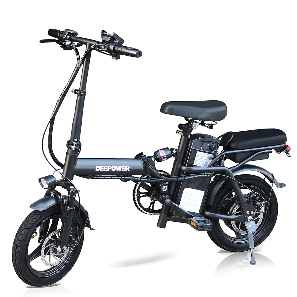 Folding Electric Bike 48V 15AH for Adults 400W Max Speed 32KMH City Bicycle with 14 Inch Tires