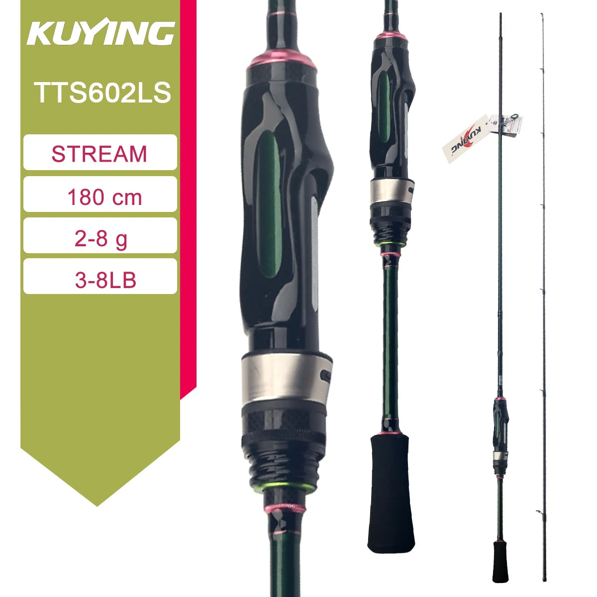 Kuying Carbon Fishing Lure Rod for Casting Spinning River
