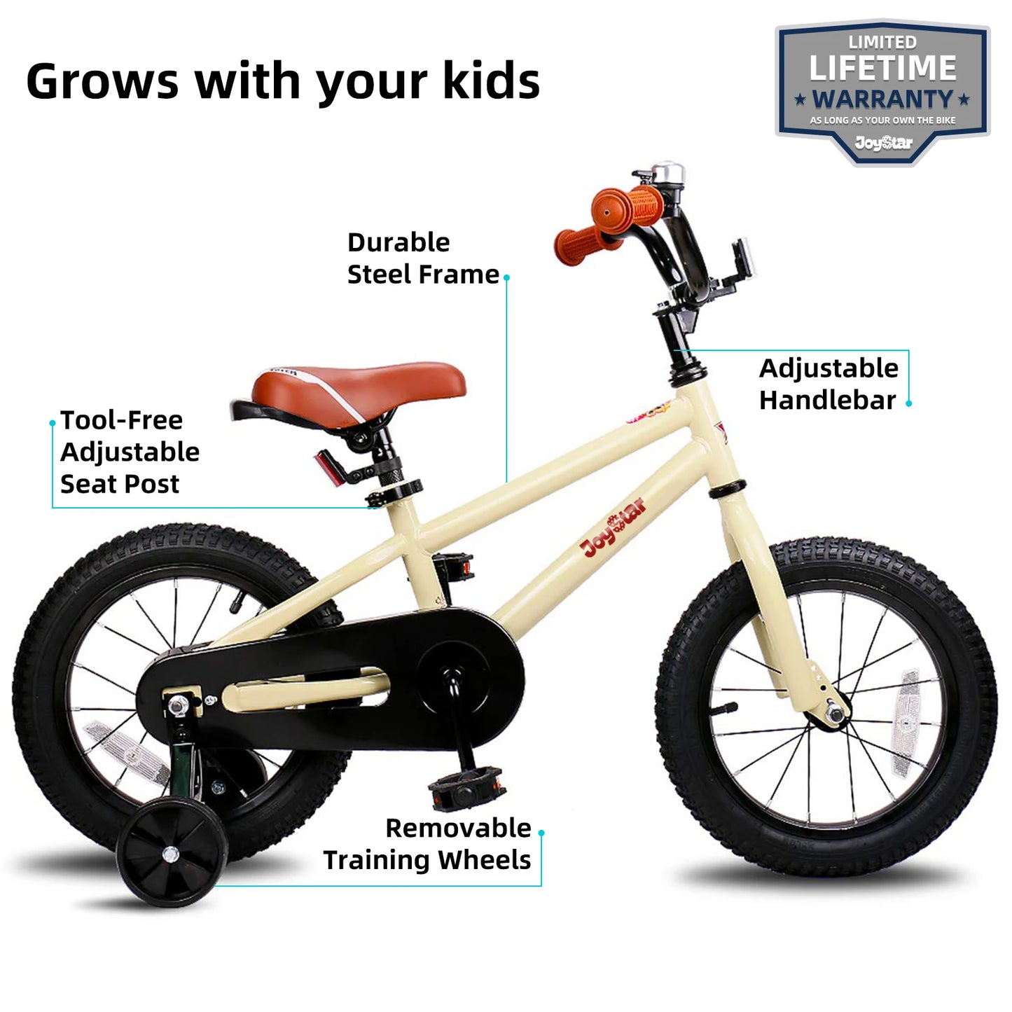 JOYSTAR Kids Bike for Boys and Girls Ages 2 to 9 Years Old 12 14 16 18 Inch BMX Style Bicycles with Training Wheels