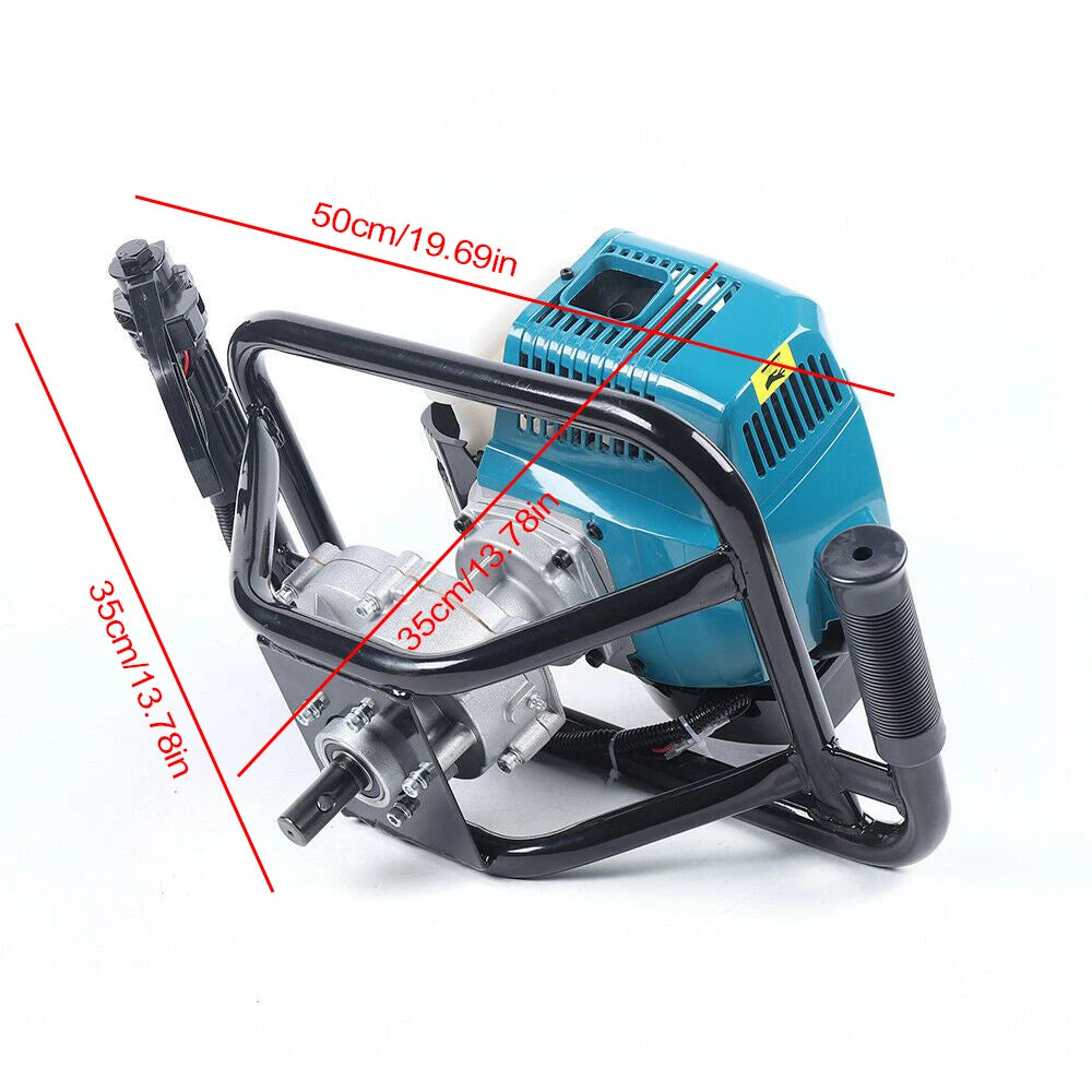 Drill Sets Powerful Double Screw Bit Digging Machine with Lengthening Rod for Soil Sample Collection and Pole Hole Drilling