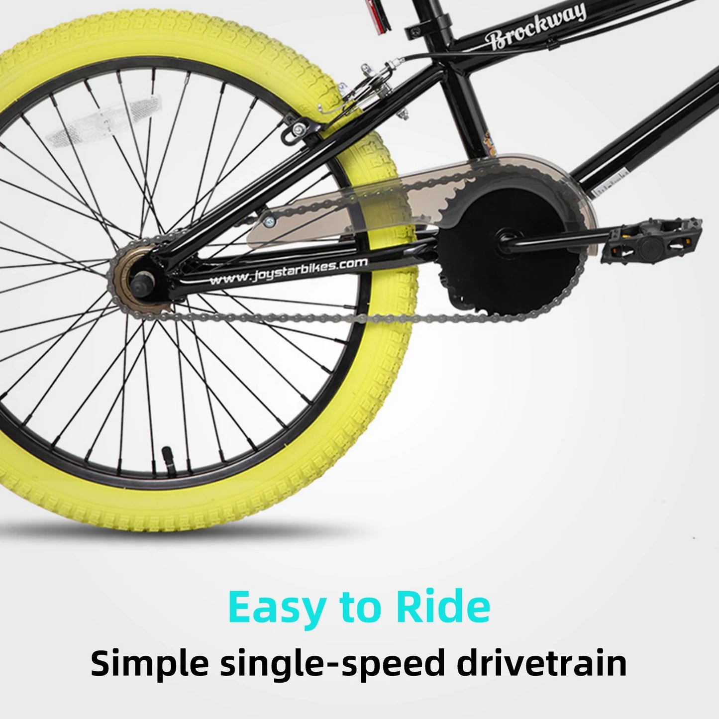 Joystar Brockway Freestyle Kids BMX Bike 20 Inch Bicycle for 6 to 14 Years Old Boys and Girls Beginner Level Riders with 2 Pegs