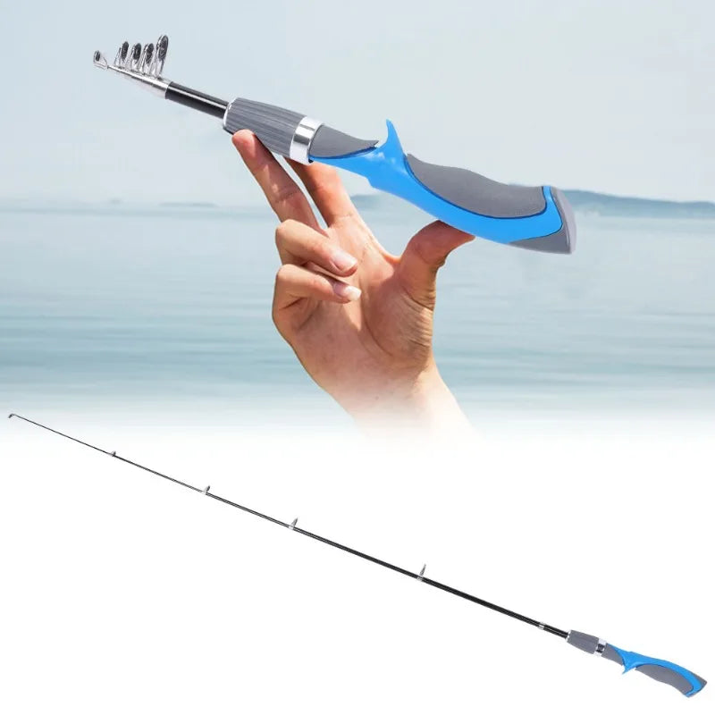 Ultralight Carbon Fishing Rod Portable Telescopic Sea Pole 1.2m