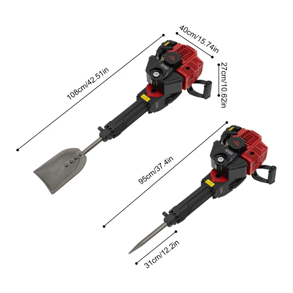 Handheld Trencher Digger 52CC Gas Powered Garden Tree Digger