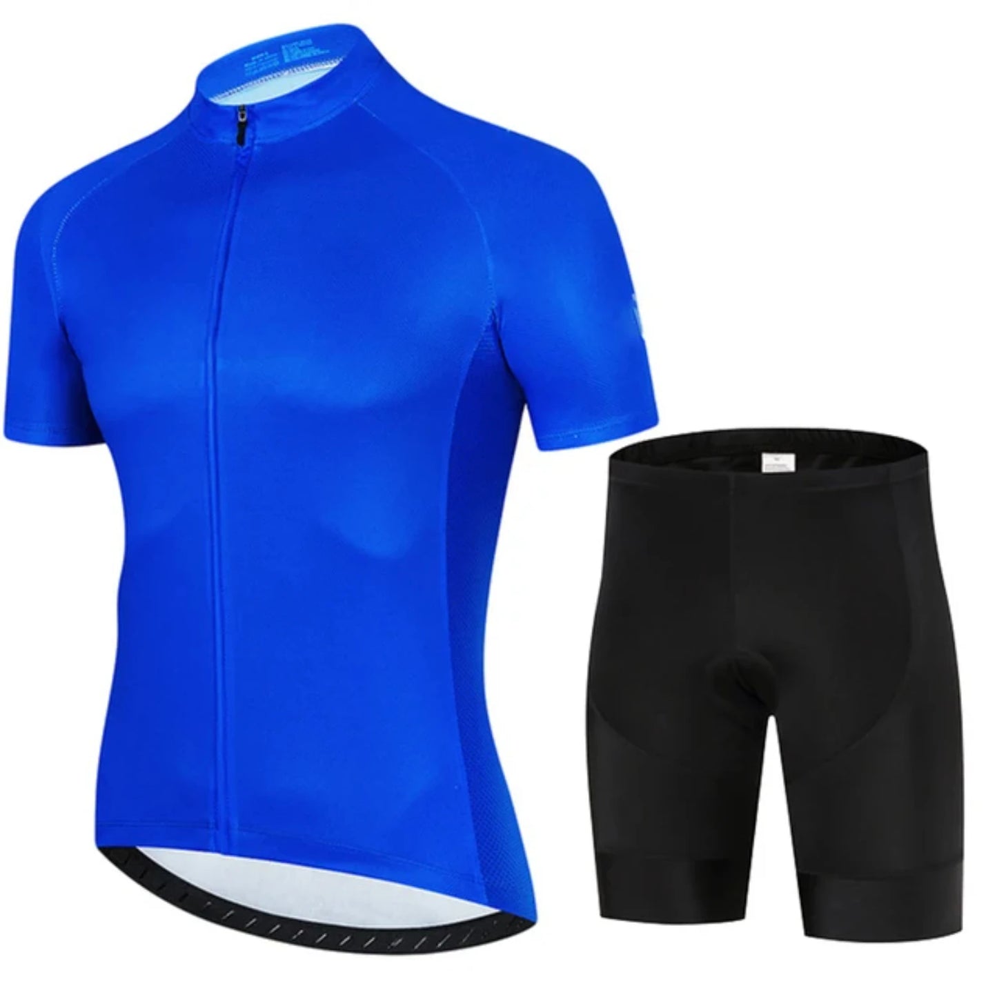 All Black Cycling Jersey Bib Short Set 2024 Men's Mountain Bicycle Clothing Short Sleeve Suit Sports MTB Bike Training Uniform