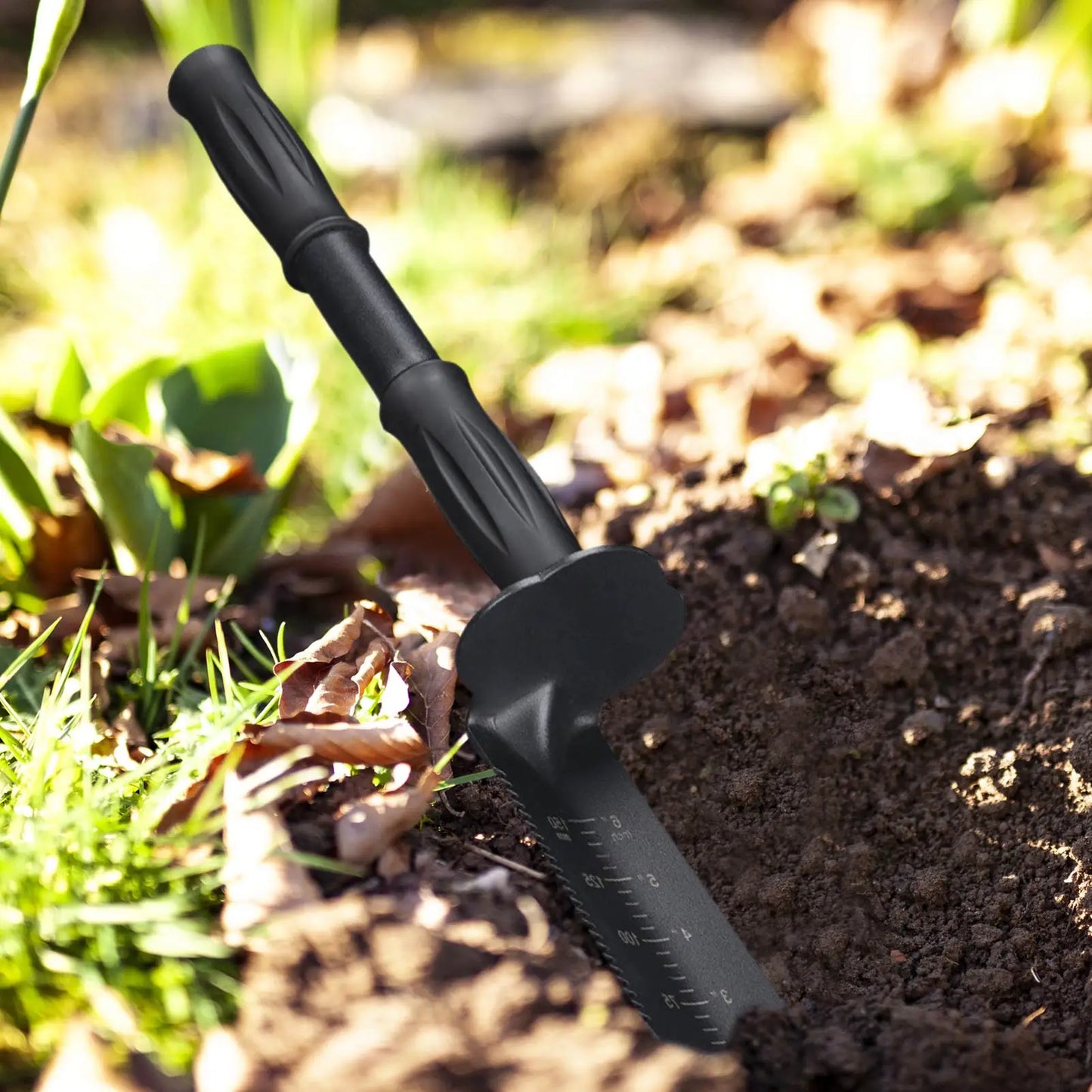 Metal Detector Digging Tool Serrated Edge Digger With Sheath Stainless Steel Garden Shovel Knife Extended Handle
