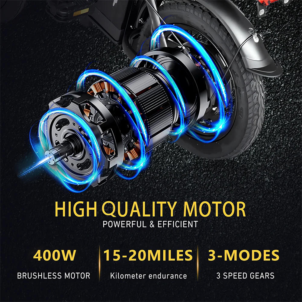 Folding Electric Bike 48V 15AH for Adults 400W Max Speed 32KMH City Bicycle with 14 Inch Tires