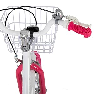 Joystar Girls Bike for Toddlers and Kids Ages 2 to 7 Years Old 12 14 16 Inch Kids Bike with Training Wheels Handbrake and Basket