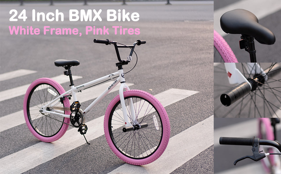 Joystar Brockway Freestyle Kids BMX Bike 20 Inch Bicycle for 6 to 14 Years Old Boys and Girls Beginner Level Riders with 2 Pegs