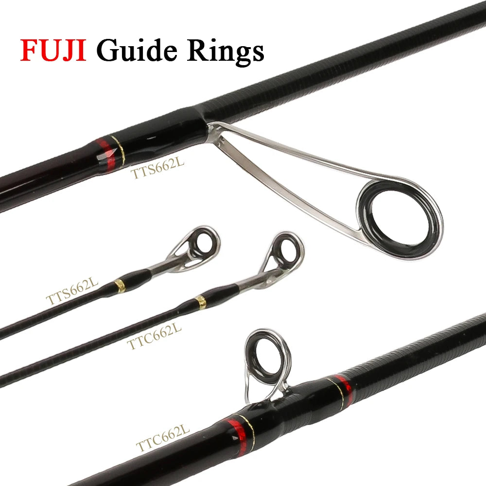 KUYING Teton L Light 1.98m 6'6'' Baitcasting Fishing Rod