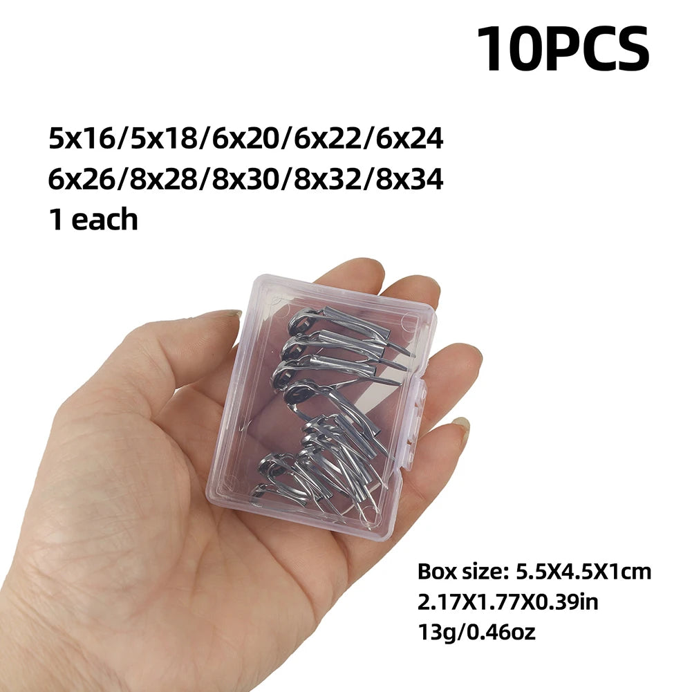 Stainless Steel Top Tip Ring Guides for Fishing Rods