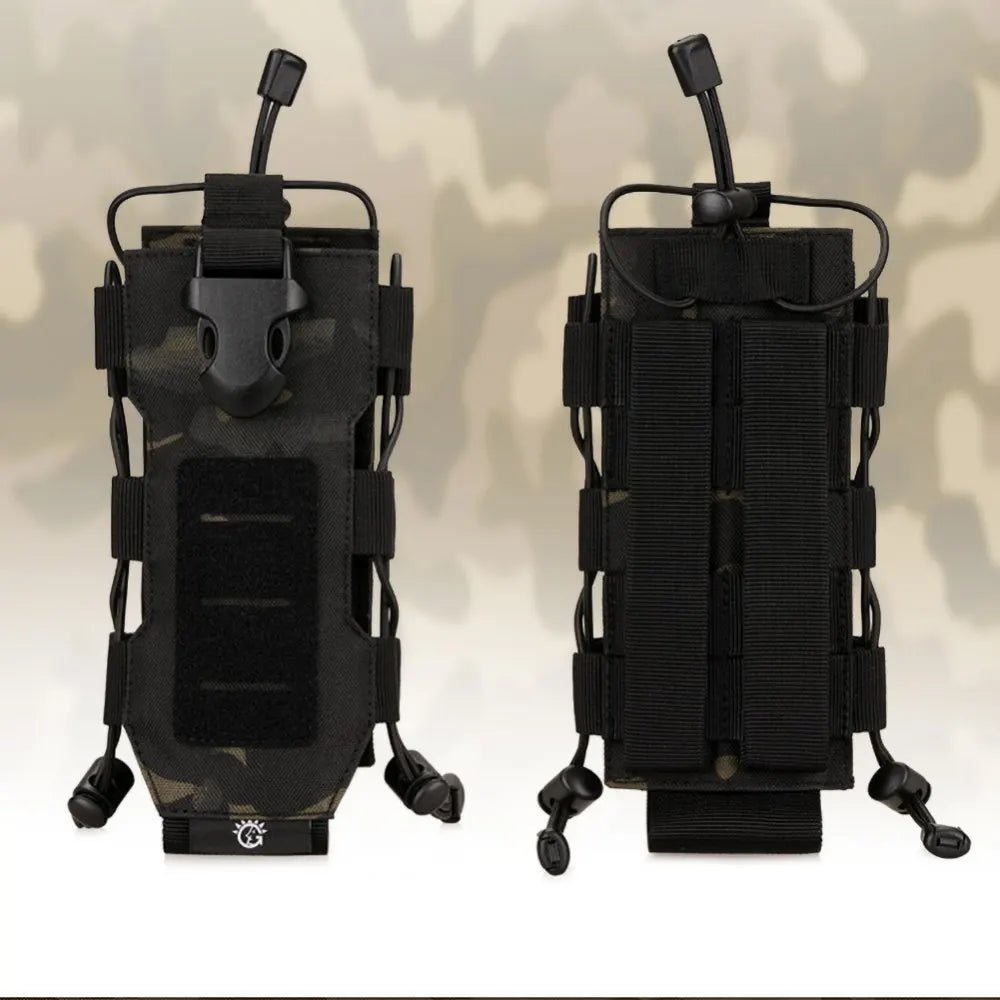 Outdoor Tactical MOLLE Nylon Water Bottle Holder Camping Hiking Mountaineering Pouch Bags