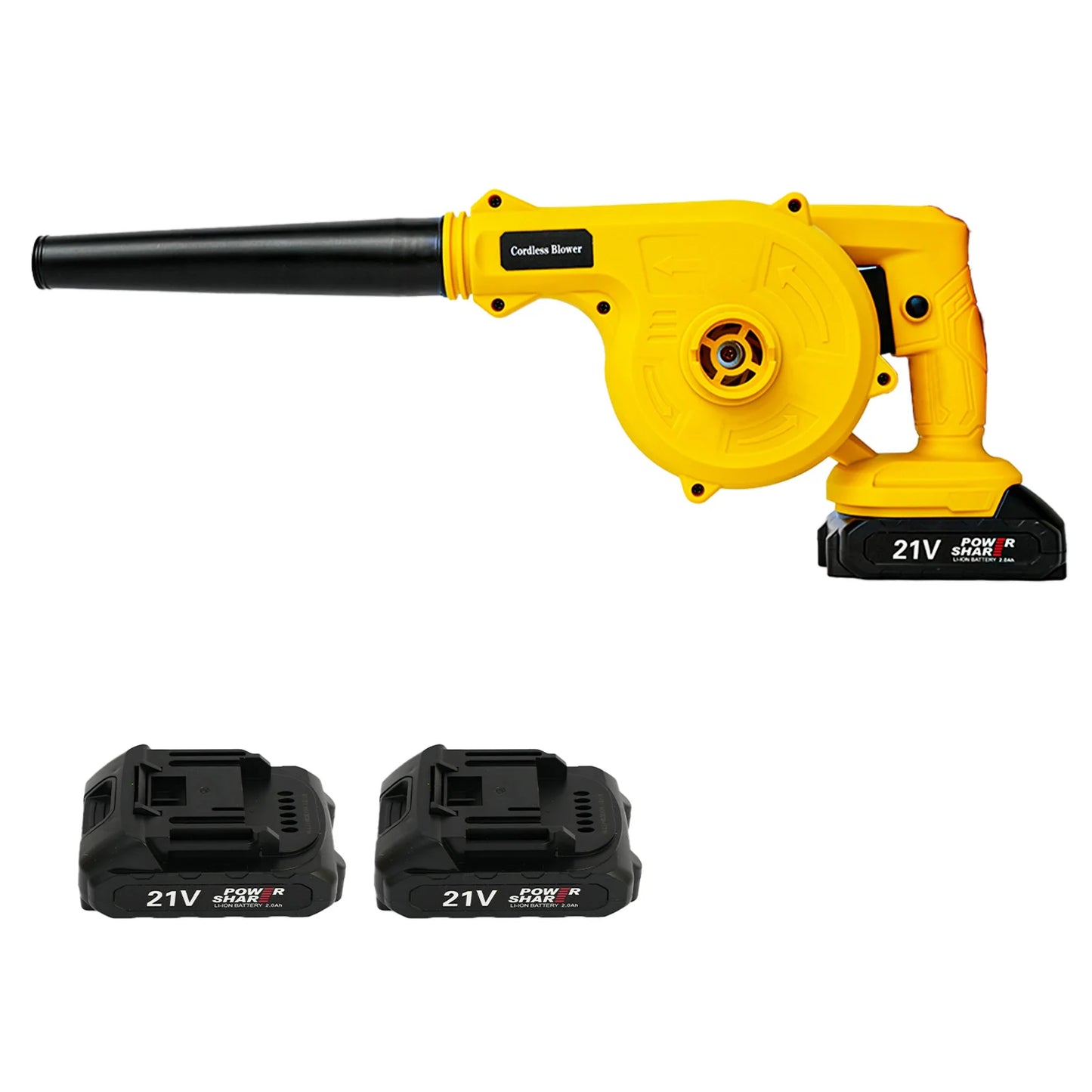 21V Cordless Leaf Blower 2in1 Portable Debris Cleanup