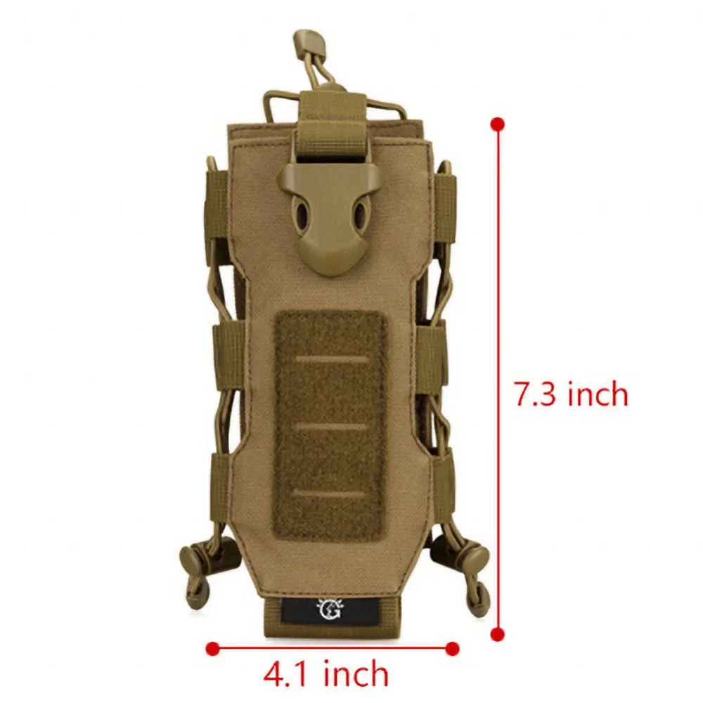 Outdoor Tactical MOLLE Nylon Water Bottle Holder Camping Hiking Mountaineering Pouch Bags