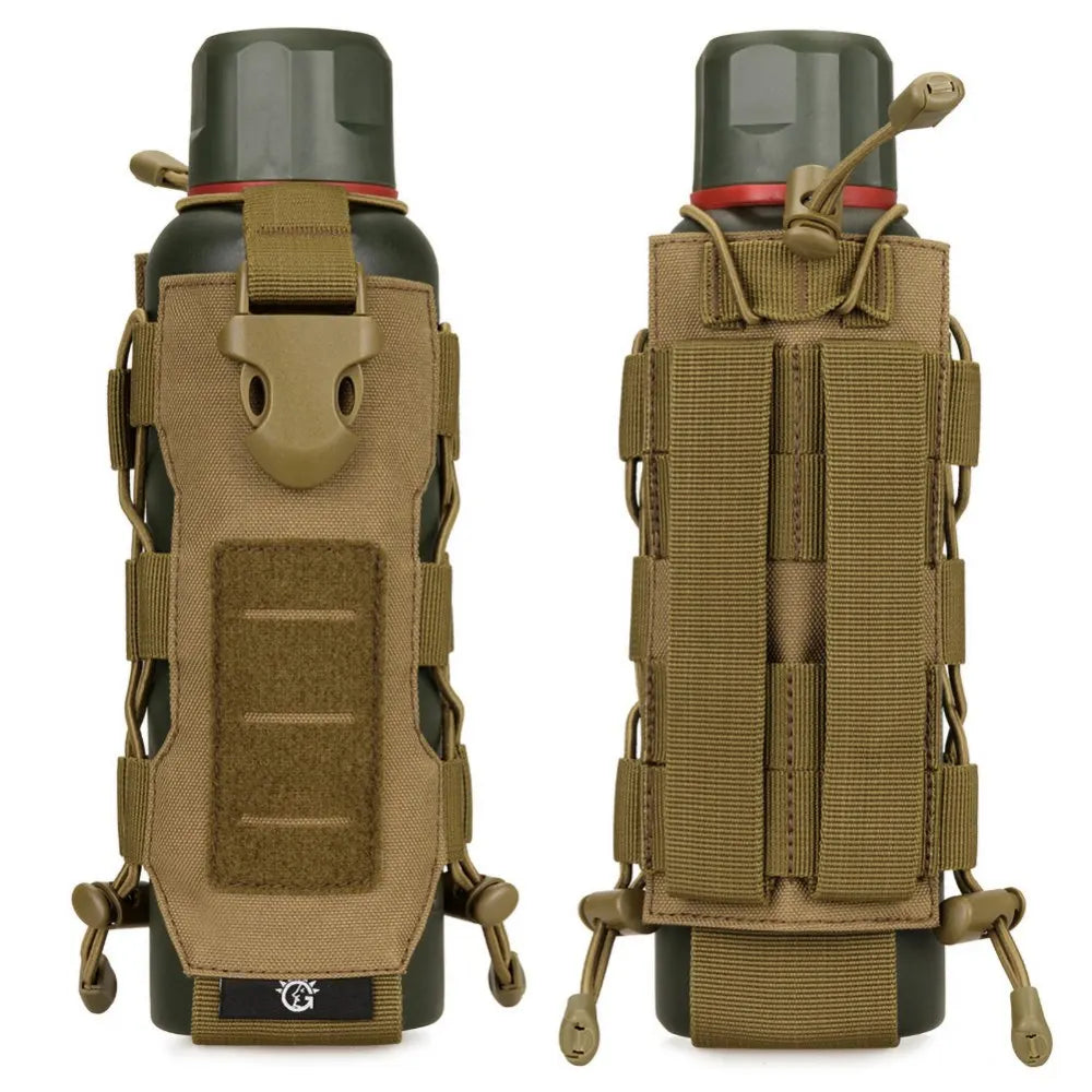 Outdoor Tactical MOLLE Nylon Water Bottle Holder Camping Hiking Mountaineering Pouch Bags