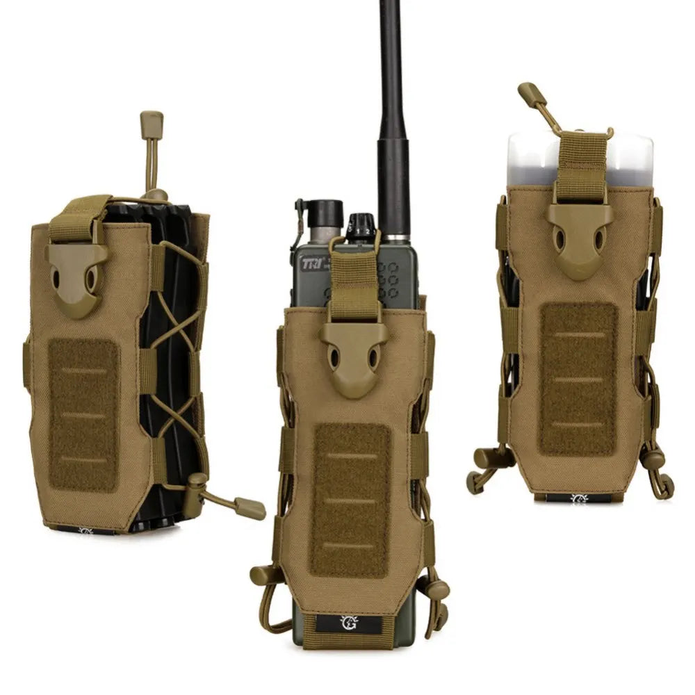 Outdoor Tactical MOLLE Nylon Water Bottle Holder Camping Hiking Mountaineering Pouch Bags
