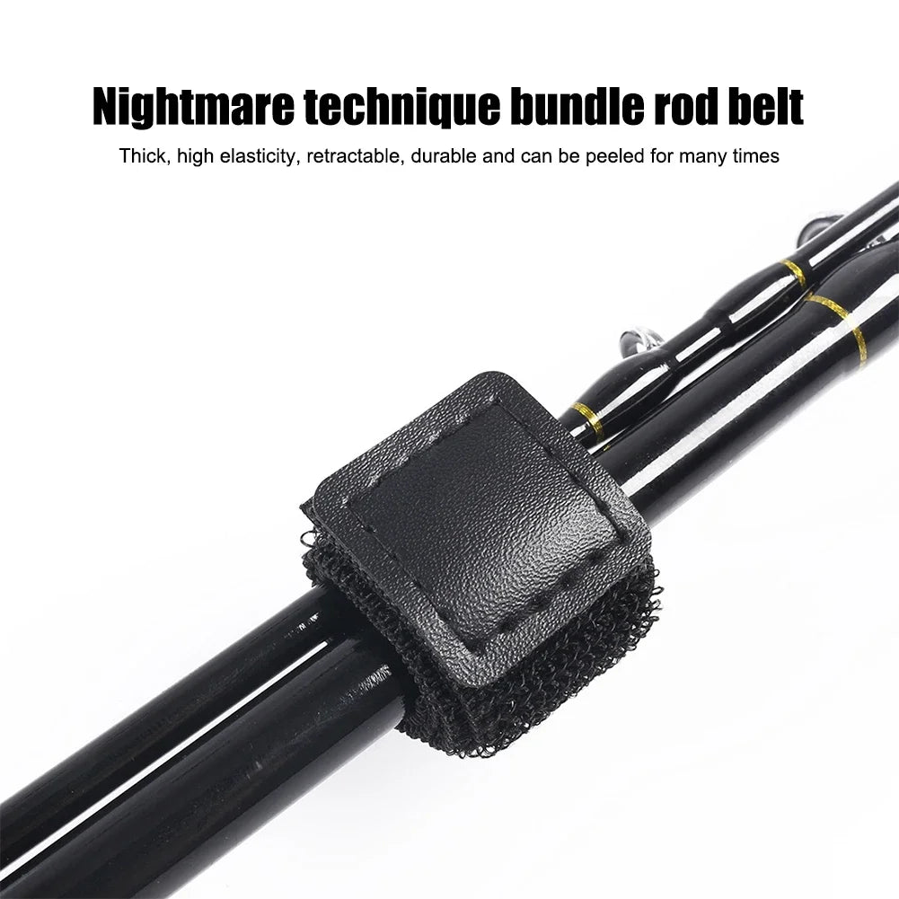 Shunmaii Fishing Rod Tie Elastic Tip Cover Straps Fasteners
