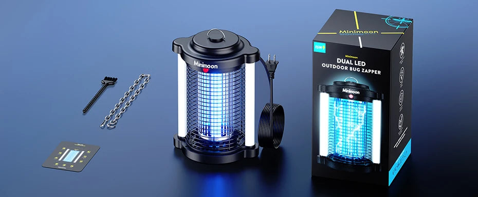 Outdoor Bug Zapper Minimoon Dual LED 4200V 15W IPX4 Trap