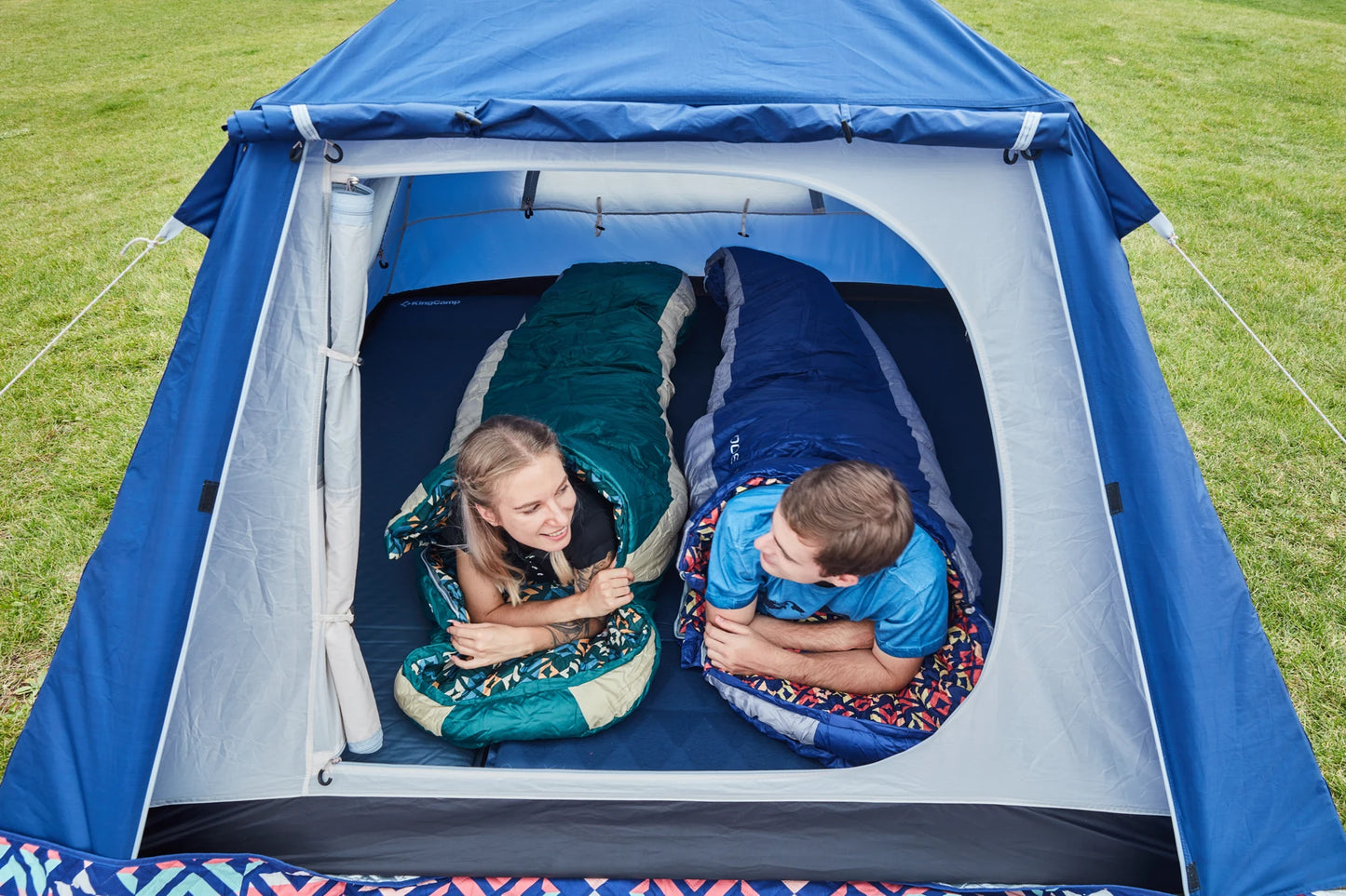 KingCamp Single Self Inflating Sleeping Mat with Built In Pillow for Camping Backpacking and Hiking