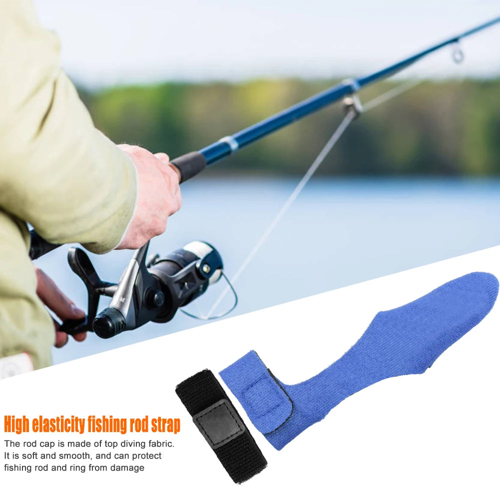 Shunmaii Fishing Rod Tie Elastic Tip Cover Straps Fasteners