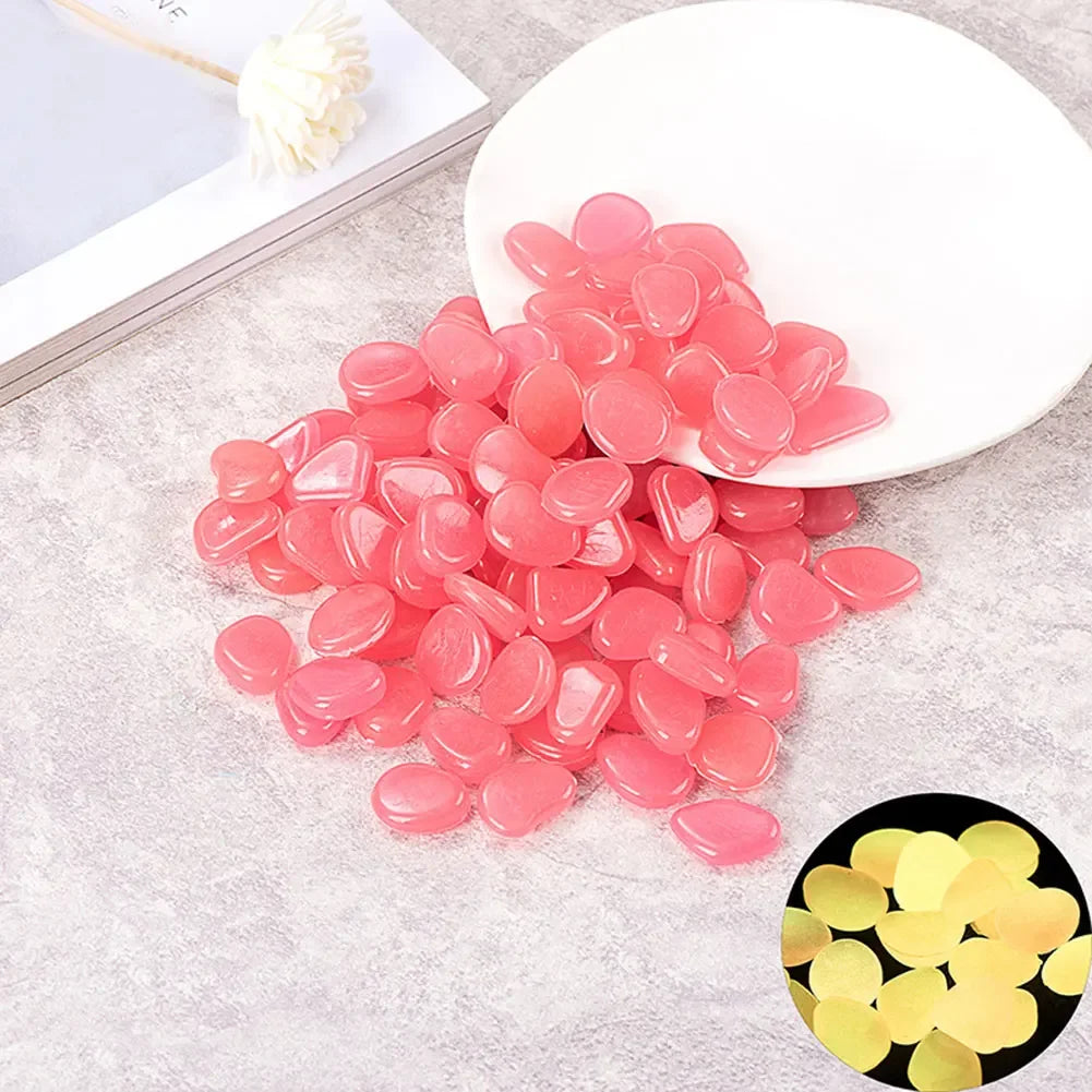 Glow In The Dark Pebbles for Aquarium Fish Tank Decor