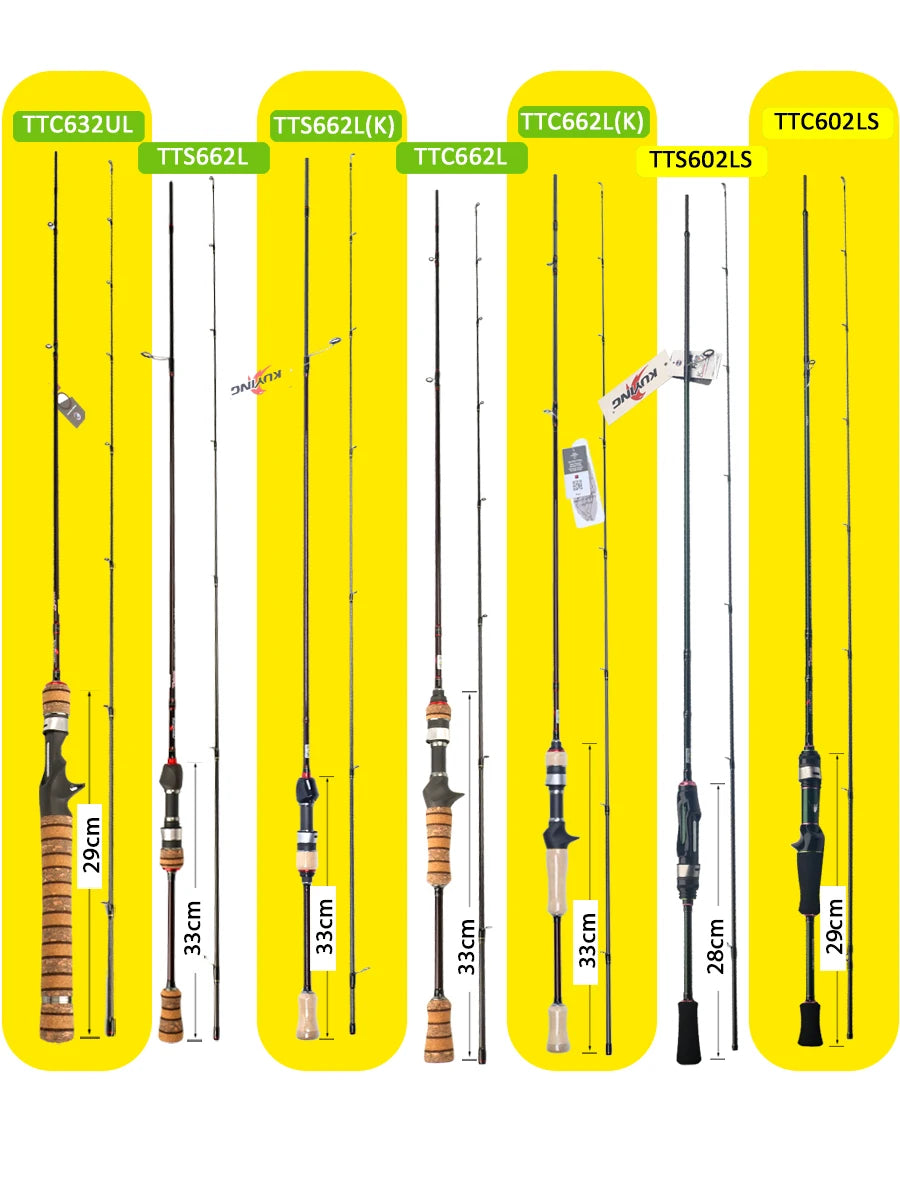 Kuying Carbon Fishing Lure Rod for Casting Spinning River