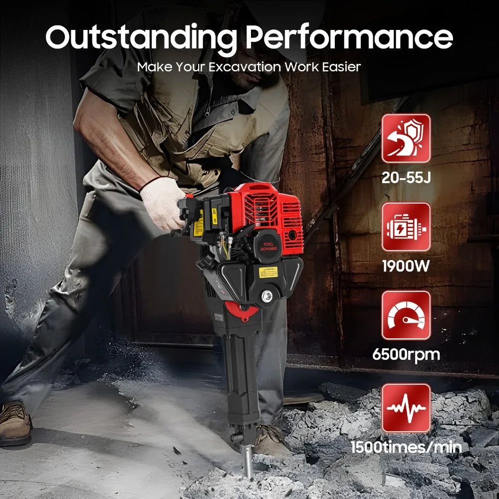 Handheld Trencher Digger 52CC Gas Powered Garden Tree Digger