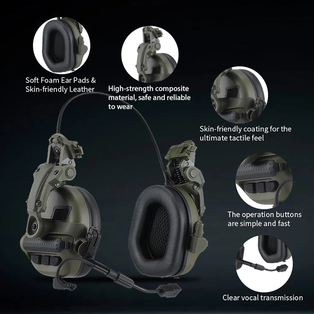 ARM NEXT Tactical Headset Ptt Communication Earphone
