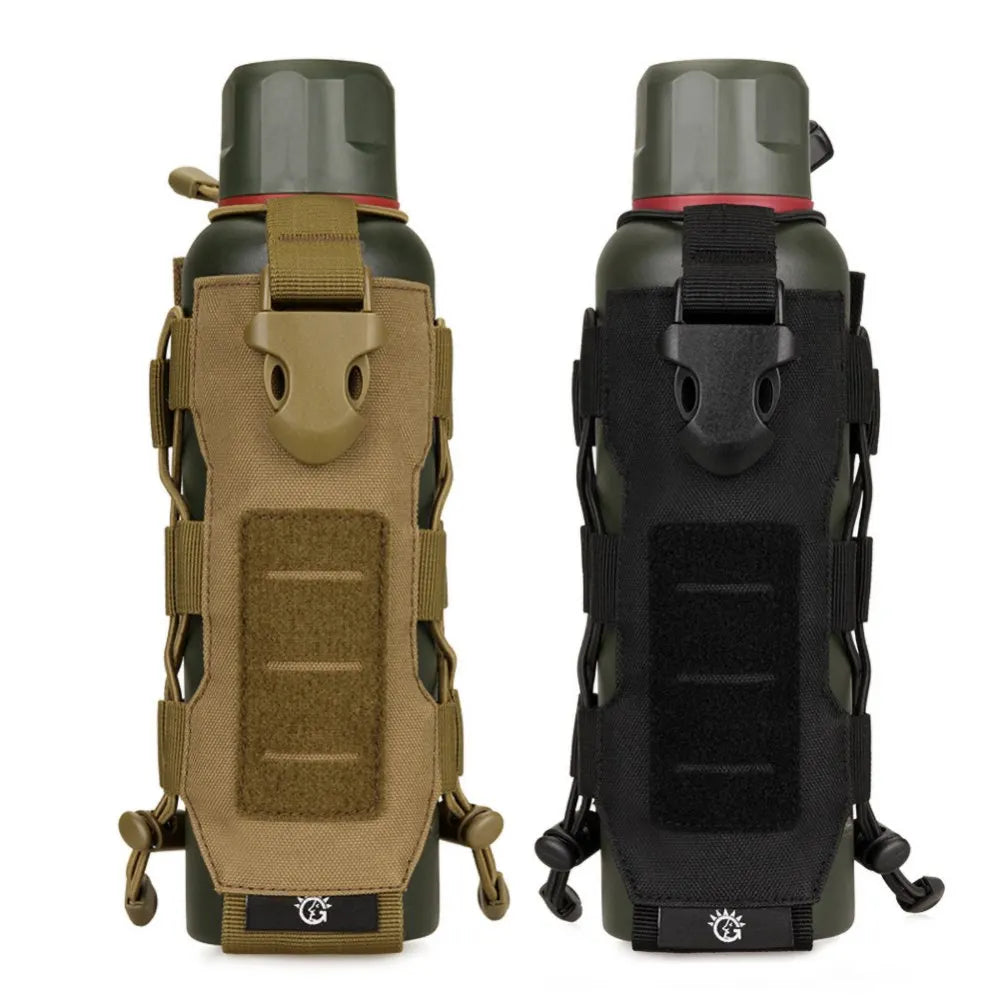 Outdoor Tactical MOLLE Nylon Water Bottle Holder Camping Hiking Mountaineering Pouch Bags