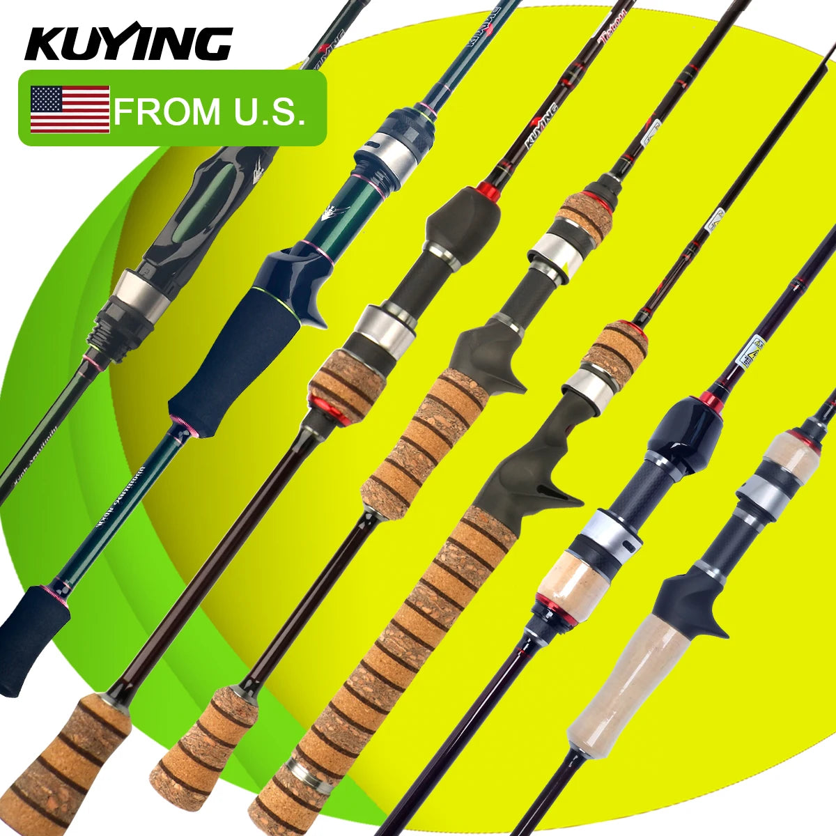 Kuying Carbon Fishing Lure Rod for Casting Spinning River