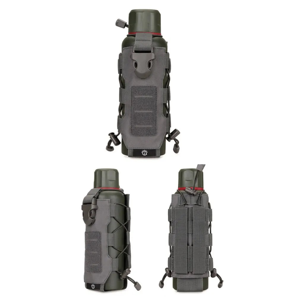 Outdoor Tactical MOLLE Nylon Water Bottle Holder Camping Hiking Mountaineering Pouch Bags