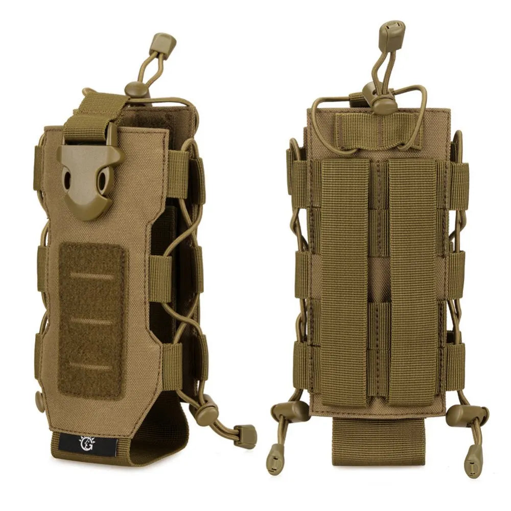 Outdoor Tactical MOLLE Nylon Water Bottle Holder Camping Hiking Mountaineering Pouch Bags