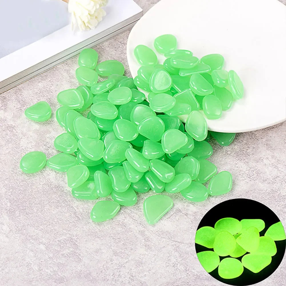Glow In The Dark Pebbles for Aquarium Fish Tank Decor