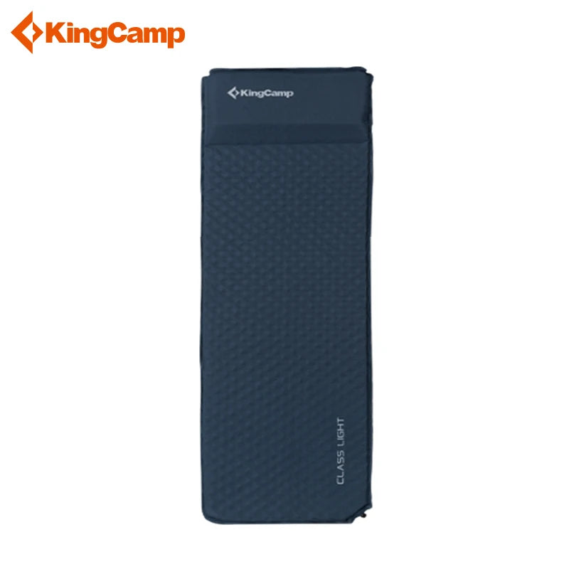 KingCamp Single Self Inflating Sleeping Mat with Built In Pillow for Camping Backpacking and Hiking