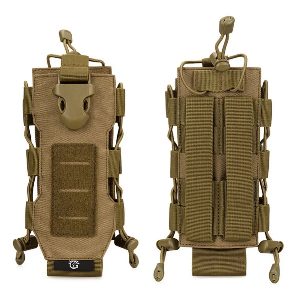 Outdoor Tactical MOLLE Nylon Water Bottle Holder Camping Hiking Mountaineering Pouch Bags