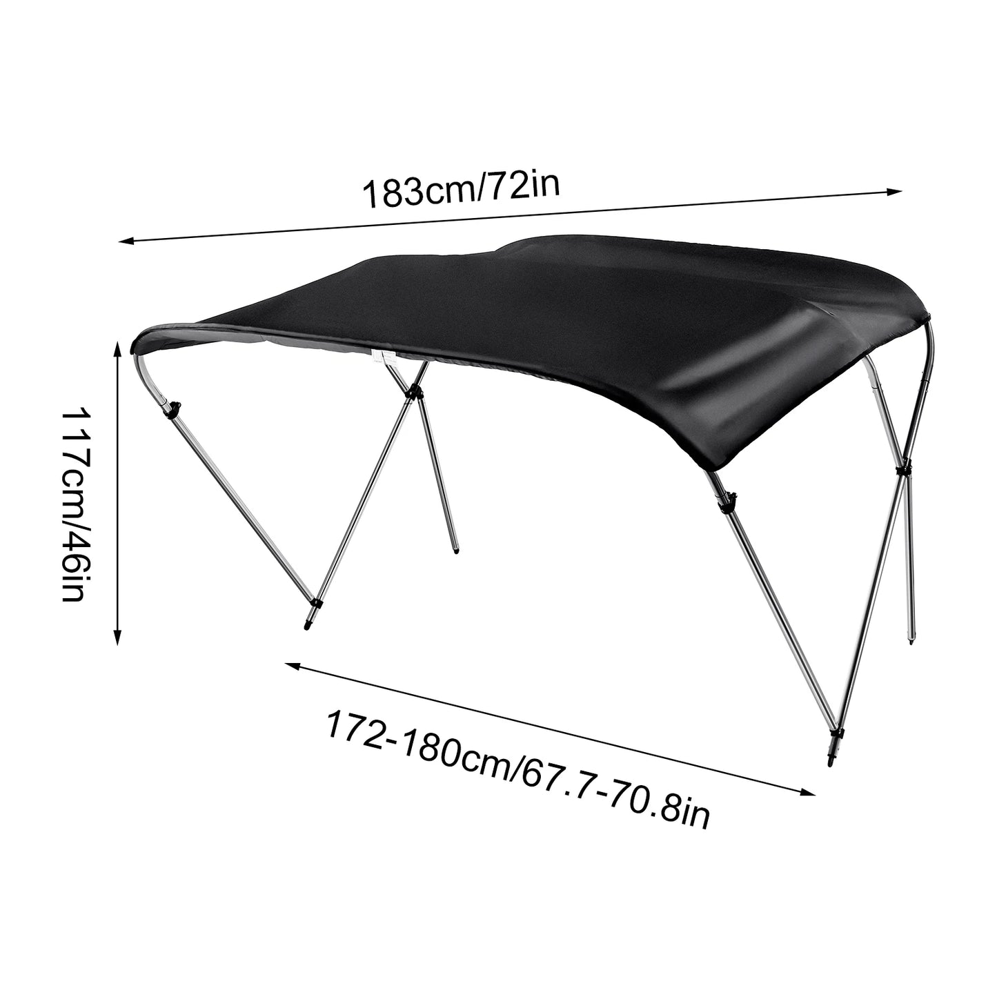 Yacht Sunshade Top Cover With Aluminum Alloy Frame 600D