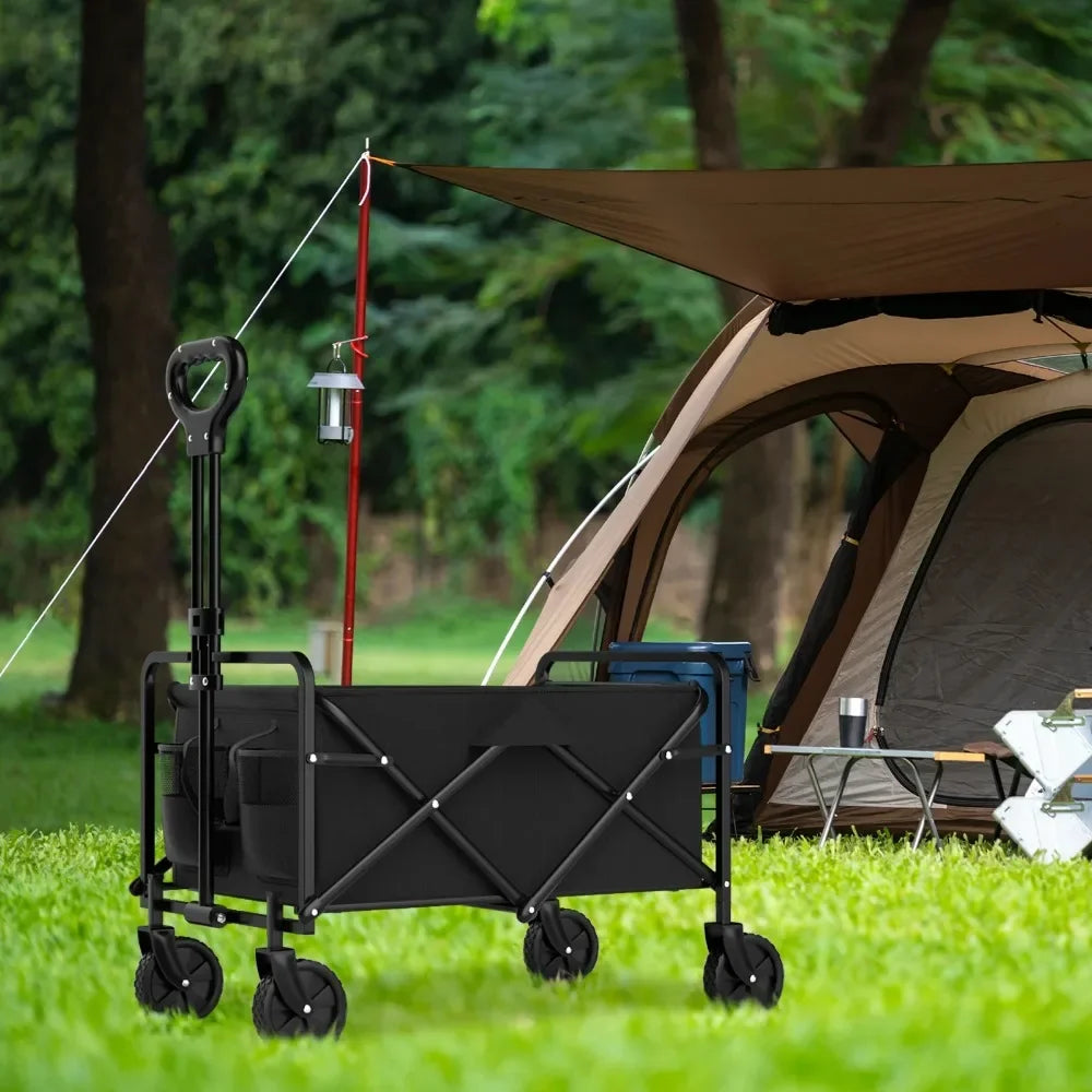 Outdoor Camping Handcart with Foldable Wheels for Easy Transport