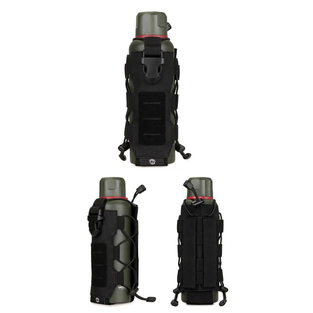 Outdoor Tactical MOLLE Nylon Water Bottle Holder Camping Hiking Mountaineering Pouch Bags