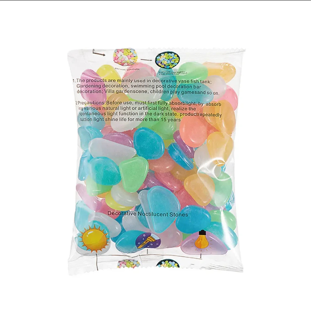 Glow In The Dark Pebbles for Aquarium Fish Tank Decor