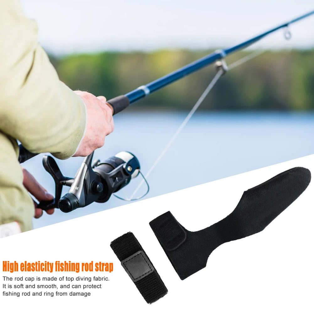Shunmaii Fishing Rod Tie Elastic Tip Cover Straps Fasteners
