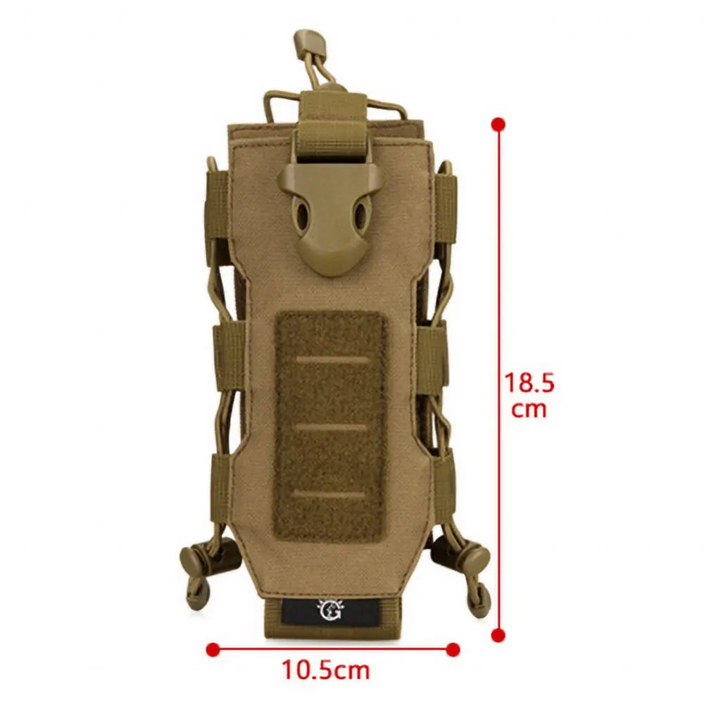Outdoor Tactical MOLLE Nylon Water Bottle Holder Camping Hiking Mountaineering Pouch Bags