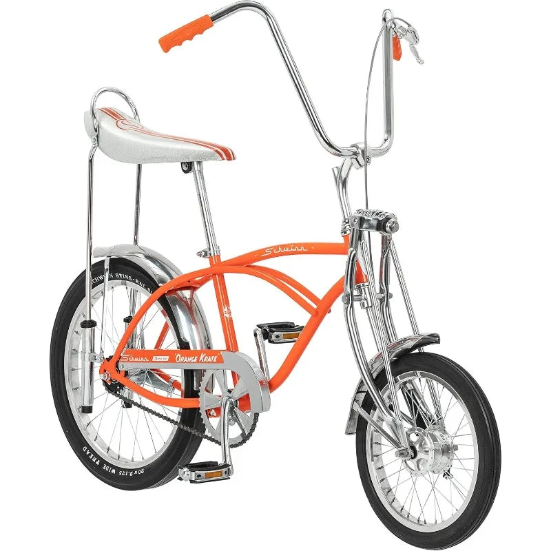 Schwinn Classic Krate Kids Bike for Boys and Girls Age 6 Plus Years Old 13 Inch Frame Iconic Sting Ray Frame and Springer Fork
